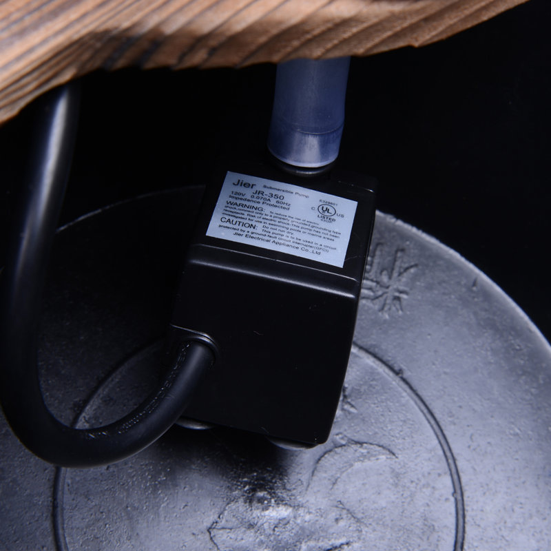 Bidwell Wood Weather Resistant Floor Fountain