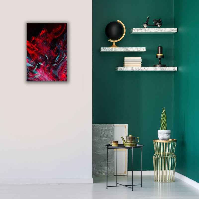 «Red Inferno» par Epic Portfolio, estampe numérique sur toile, H 26 po x l 18 po x P 0,75 po