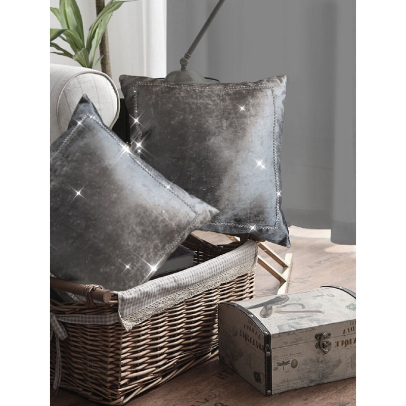 Rumbaugh Square Cushion Cover, Mink Champagne