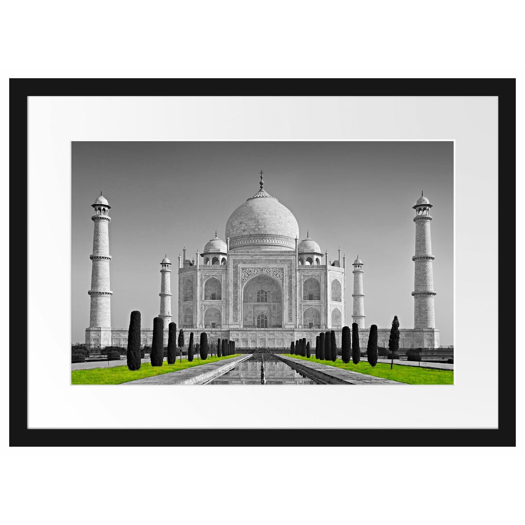 Gerahmtes Poster Eindrucksvoller Taj Mahal