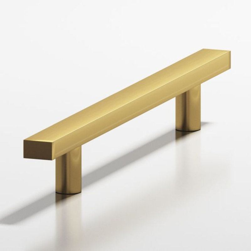 Poignée d'appareil, Laiton satiné, 8"