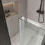 Porte de douche sans cadre l 28 po x H 72 po, verre trempé 3/8 po (10 mm), balançoire simple articulée, installation réversible