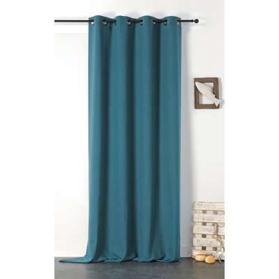 Gotlind Linen Room Darkening Curtain Single Panel