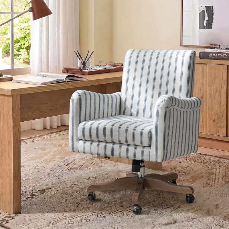 Chaise de bureau Oscar Modern Farmhouse, Navy