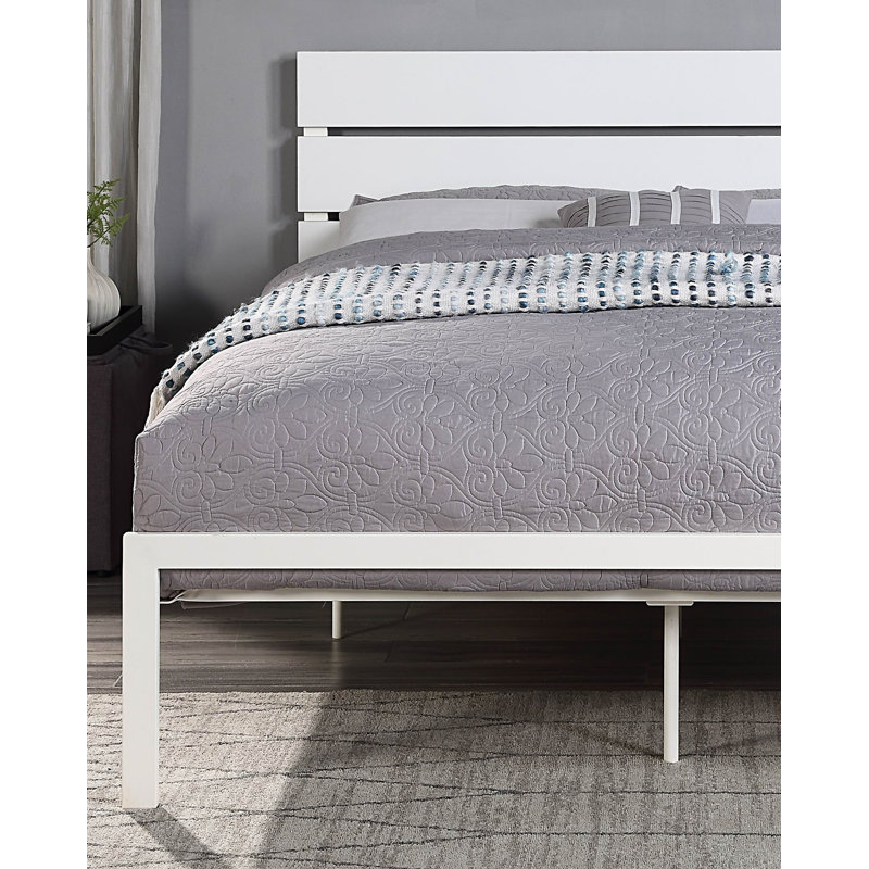 Lit contemporain en métal de style décontracté