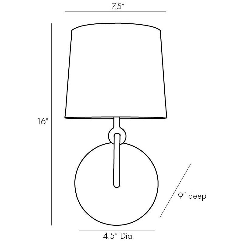 Giles 1 - Light Armed Sconce