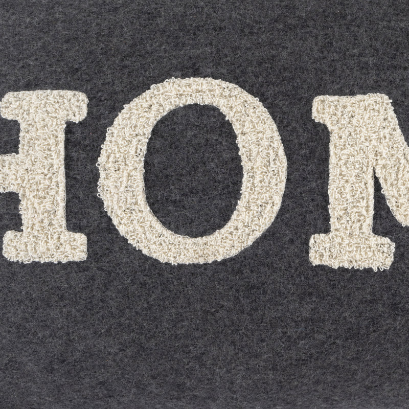 Home Time Wool Blend Throw Pillow, Down Fill