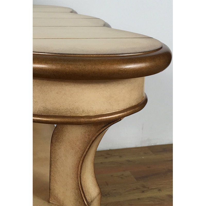 Table basse de style rétro américain, Jaune, Jaune