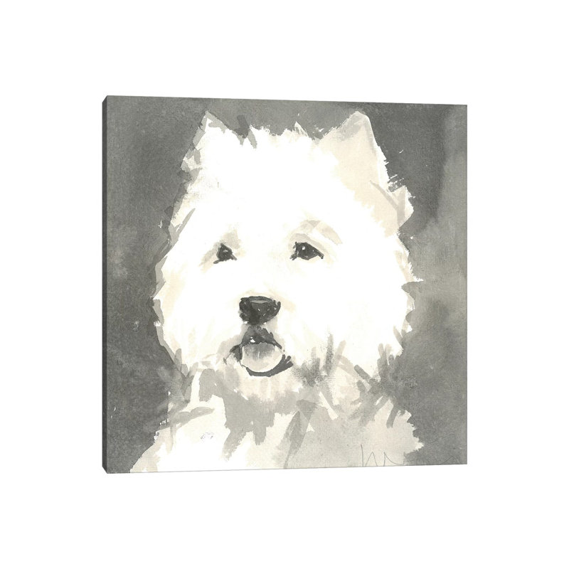 Sepia Modern Dog X by A Very Modern Dog - Wrapped Canvas Gallery-Wrapped Canvas Giclée, 30.48 cm H x 30.48 cm W