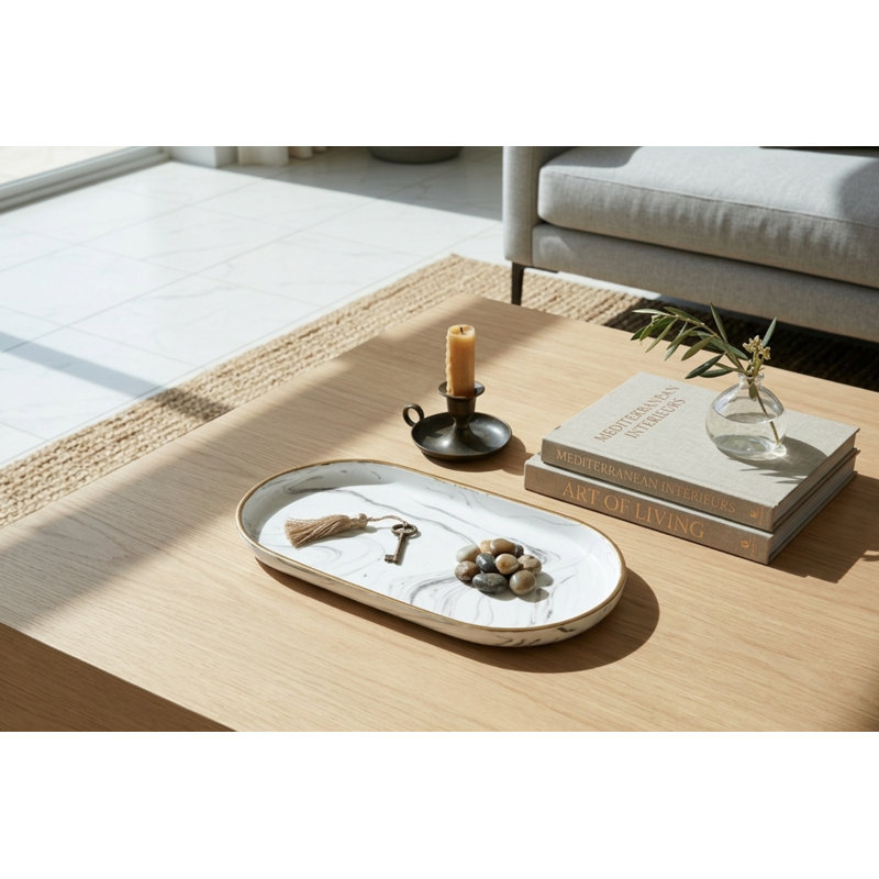 Plateau de meuble-lavabo - Grand marbre antidérapant, L 5,12 po x P 9,45 po x H 0,63 po