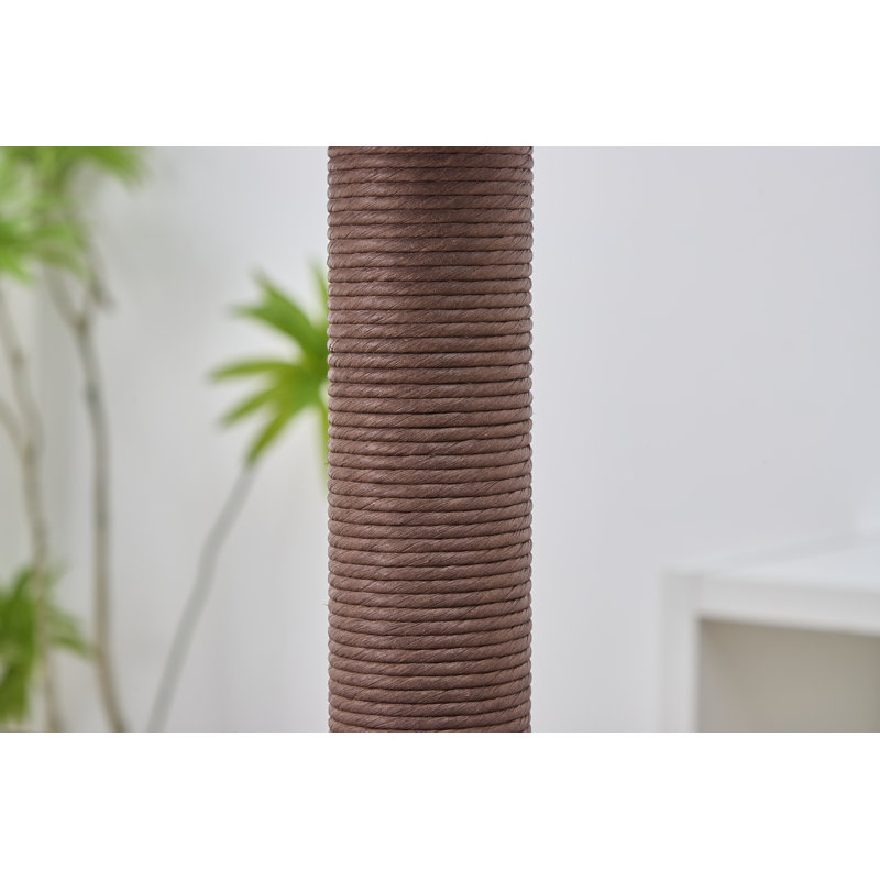PetPals 44" Wooden Cat Tree with Condo and Scratching Post