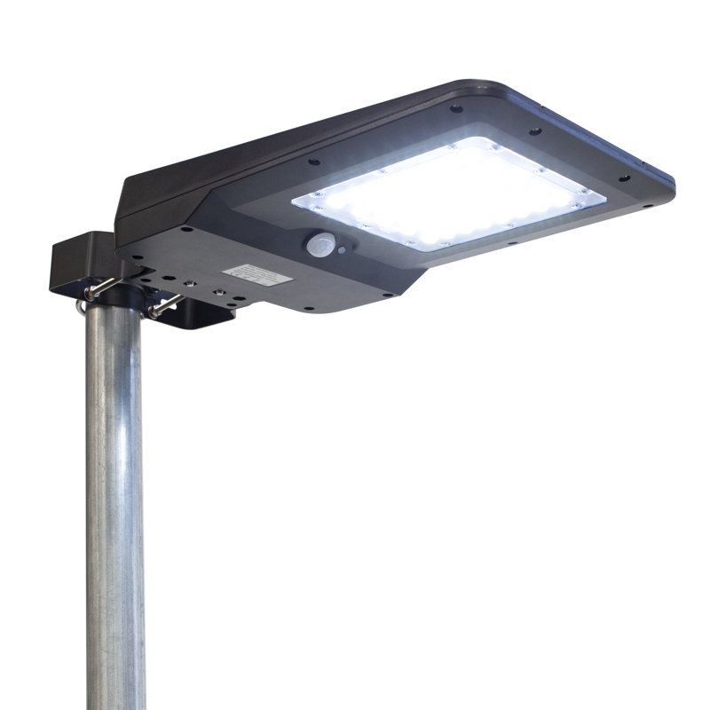 1600 Lumen Black Solar Powered LED Flood Light