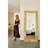 Suna 35 in. x 79 in. Natural Stone Rectangular Framed Mirror