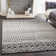 Lashavia Machine Woven Ivory/Dark Charcoal Area Rug