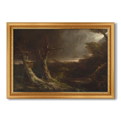 Tornade dans une forêt américaine, 1835 - Thomas Cole - Toile encadrée sur mesure