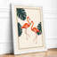 Flamingos and Monstera Botanical - Framed Print-528470806-528470811