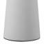 Lampe de table en céramique 18 po Novogratz X Globe, crème mat, abat-jour en tissu effilé blanc cassé, interrupteur à bascule en ligne, cordon transparent de 5 pi, bureau personnel, bureau, salon-471154280
