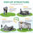 12x12 Pop Up Canopy Gazebo, Outdoor Canopy Tent Screen House with 6 sidewalls and Netting for Camping, Waterproof, UV Resistant, Ez Set-up Party Tent with Carrying Bag and Ground Stakes-104881947