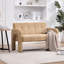 Fauteuil double en chenille jaune de style nordique pour balcons et chambres luxueuses