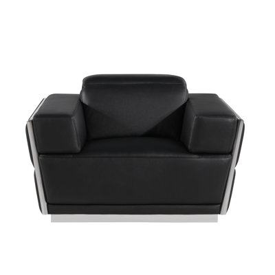 Chaise en cuir Hadice