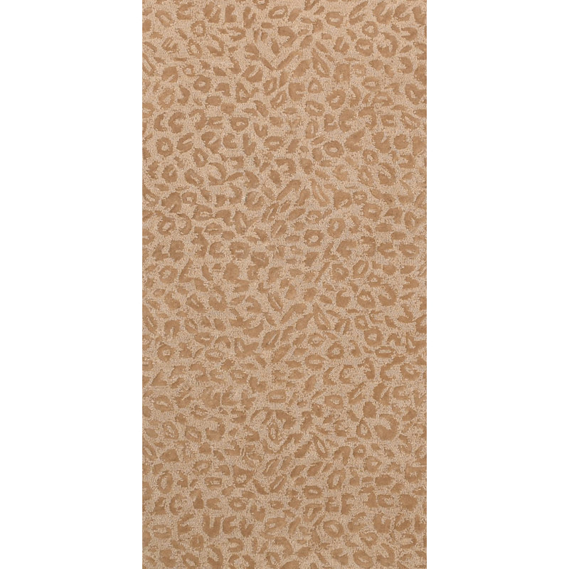 Leopardess Pecan Hand-Tufted Responsible Wool Rug, Runner 2'6" x 5'