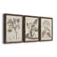 Antique sépia botanicals I - ensemble de 3 reproductions d'art sur toile-1241077293-1241077285