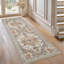 Oriental Area Rug, Vintage Low Pile Non-Slip Machine Washable Area Rug-1948027882-1948027887