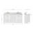 Cambridge 72'' Solid Wood Double Bathroom Vanity in White, with 2'' Carrara Marble Top, Center, Rectangle Sink-130617047-88398663-130617050