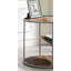 Table de bout de style industriel unique avec trois demi-tablettes