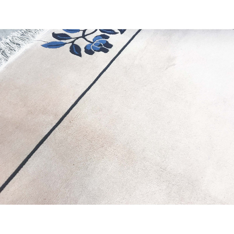 Hand-Knotted High-Quality Peach Area Rug