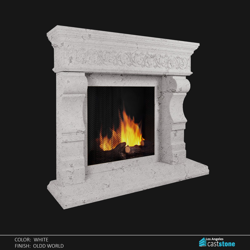 Helena Fireplace Surround, White Old World