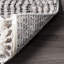 Tapis gris / blanc à motif abstrait Miah-1725344328