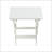 Foldable Small Table And Chair Set With 2 Chairs And Rectangular Table  White