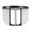 Anders 17-in Black dimmable LED Semi-Flush Mount-1754981059