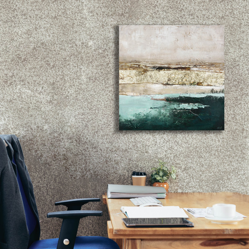  «Turquoise Pools» par Design Fabrikken, art mural sur toile, H 26 po x l 26 po
