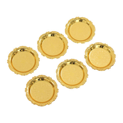 6pcs Round Serving Trays
