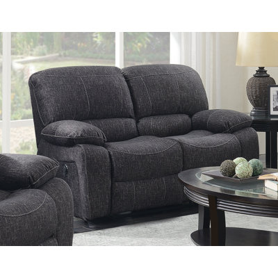 Causeuse inclinable en velours Euben