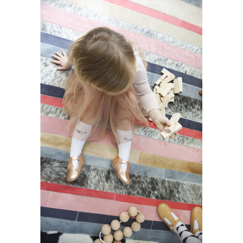Nueva Raya Cowhide Striped Area Rug