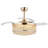 48" Dimmable Crystal Ceiling Fan With Led Lights And Remote Control-88080385