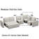 Armless Corner Single Seat Module For Modular Sectional Sofa