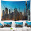 Tapisserie panorama en polyester de new york city avec accessoires suspendus inclus-28489358