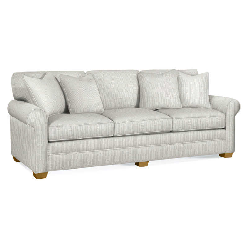 Bedford Upholstered 98'' Sofa, Honey, Beige Cotton; 0366-94