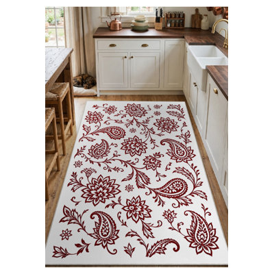 Tapis tissé à la crème Mosso