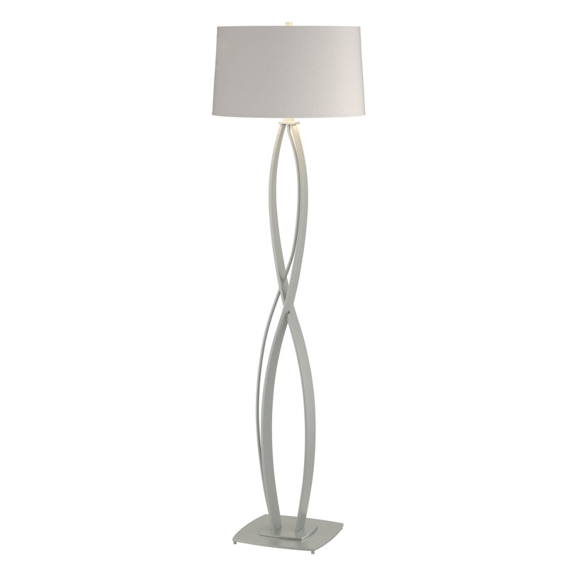 Almost Infinity Floor Lamp, Vintage Platinum, Flax