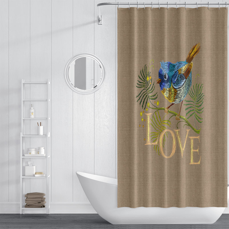 Rideau de douche simple, H 83 po x l 70 po