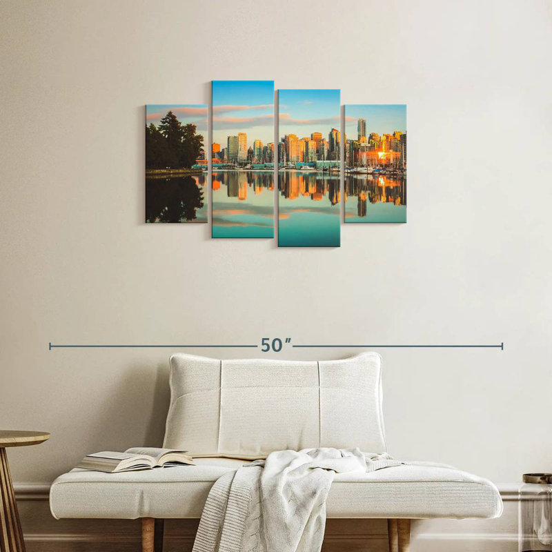 Nicci Vancouver Sunset Skyline, 22" H x 36" W