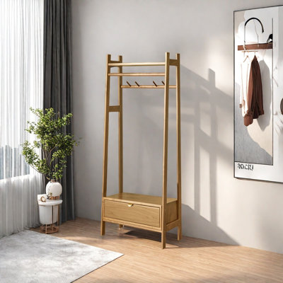 Portemanteau compact avec grand rangement