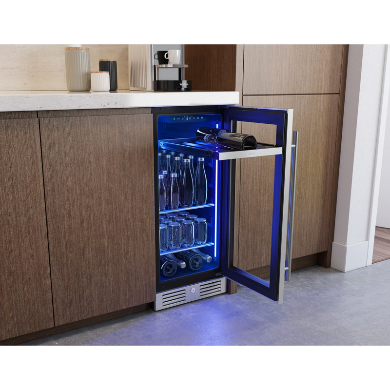 Zephyr Presrv 15" 4-Bottle and 64-Can Single Zone Beverage Cooler