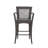 Outdoor PE Rattan Barstools With Iron Frame (Set Of 2), Multi Brown