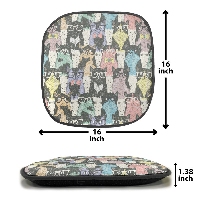 Outdoor 1.38'' Dining Chair Seat Cushion